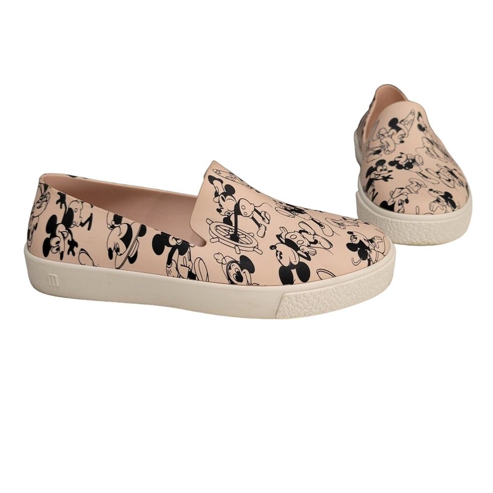 Melissa + Mickey Mouse Minnie Mouse Slip On pink Disney Sneaker Size 7